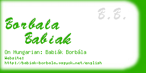 borbala babiak business card